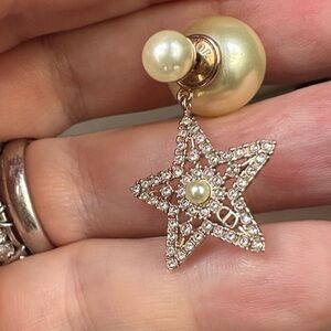 Dior Tribales Gold Star Earrings